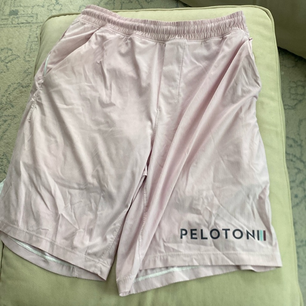 Pink Lululemon / Peloton 9" Pacebreaker Short - Lined